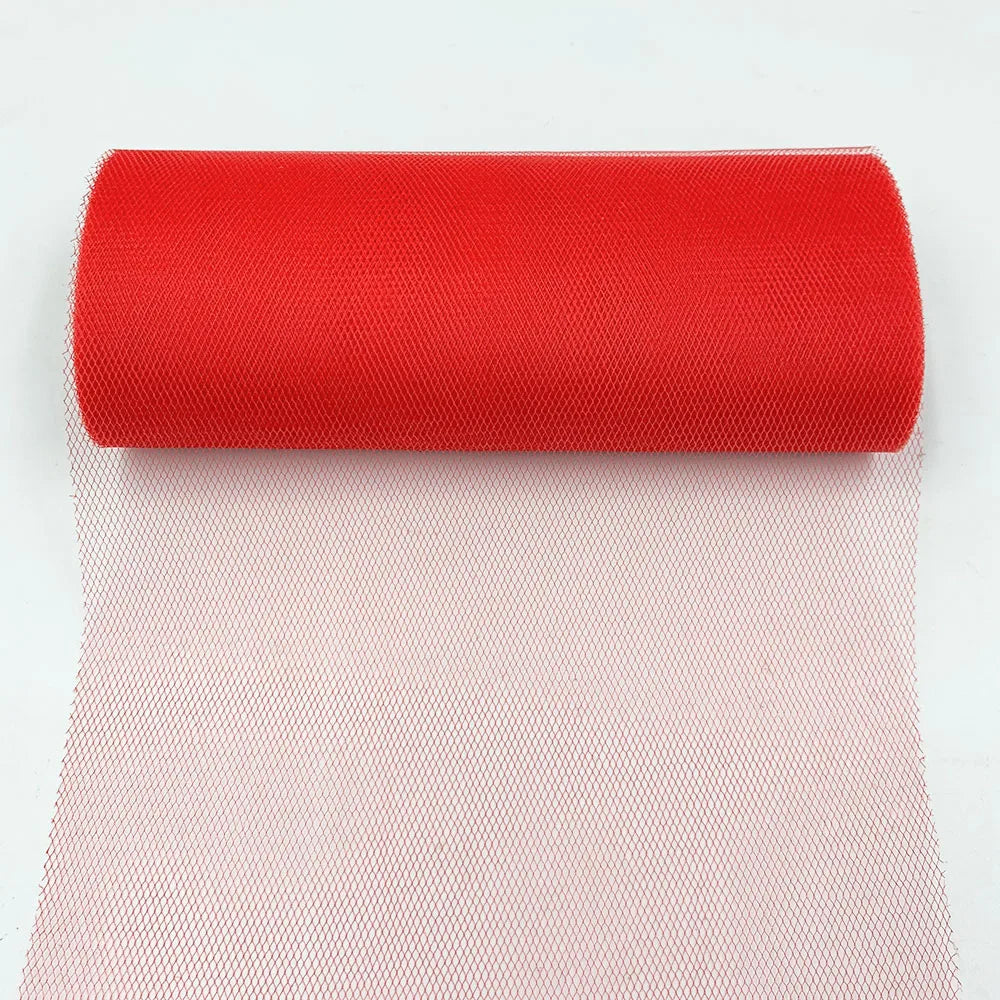 Festive Tulle Spool 15cm x 10 Yards Organza for Christmas Halloween Party Supplies Tutu Skirt Girl Baby Shower DIY Wedding Decor