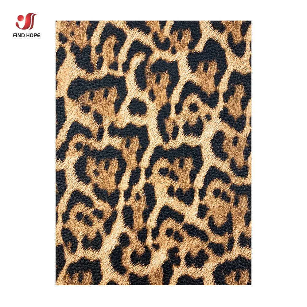 Leopard PU Leatherette Sewing Fabric Faux Leather DIY Craft Brooch Bow Handmade Earring Making Doll DIY Decor
