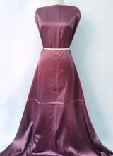 Solid Satin 58" Wide | 1Meter | 2Meters | 5Meters | Silky Charmeuse Scarf Craft DIY Fabric Purple