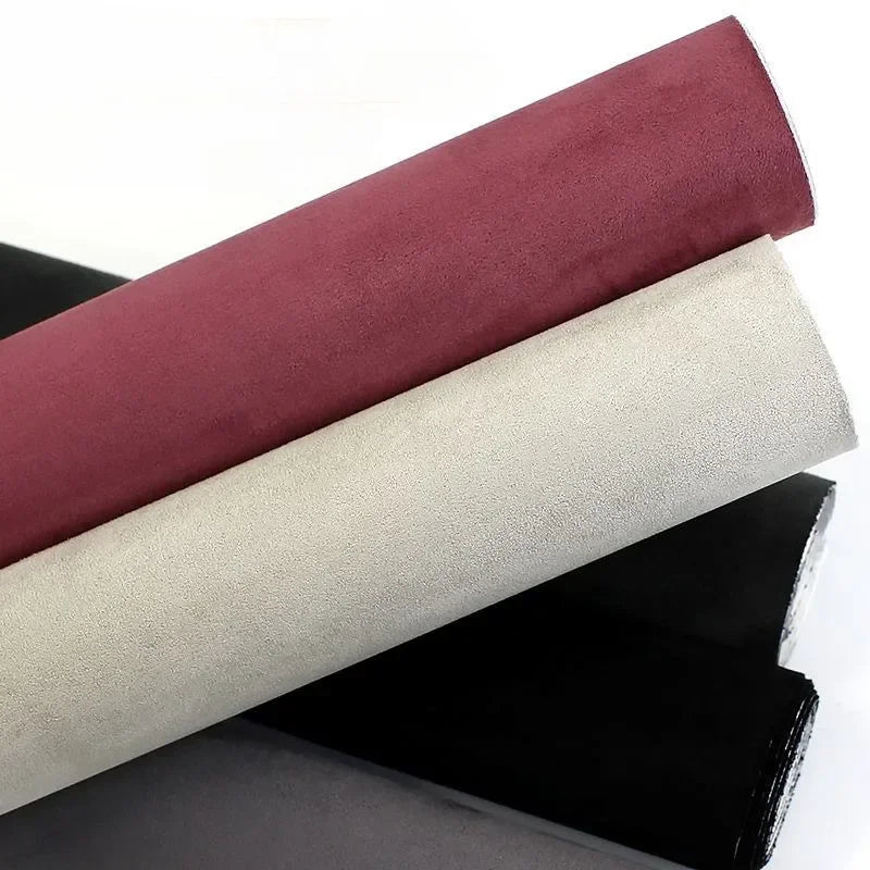 20cm/30cm/40cm*140cm Self Adhesive Suede Fabric Sticky Leather Velvet Fabrics Terciopelo Adhesivo for DIY Car Interior Decor