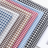 146cm Width High-grade Houndstooth Fabrics Cotton and Linen Plaid Fabrics Thickening Sofa Pillow Tablecloth DIY Sewing Fabrics