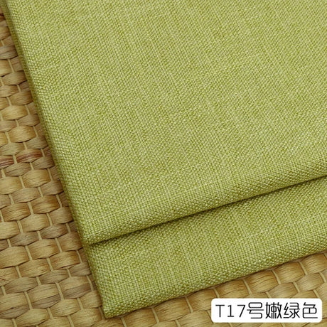 100cm*148cm Solid Color Thick Coarse Linen Sofa Fabric Cotton and Linen Curtain Tablecloth DIY Polyester Linen Fabric 400-500g/m