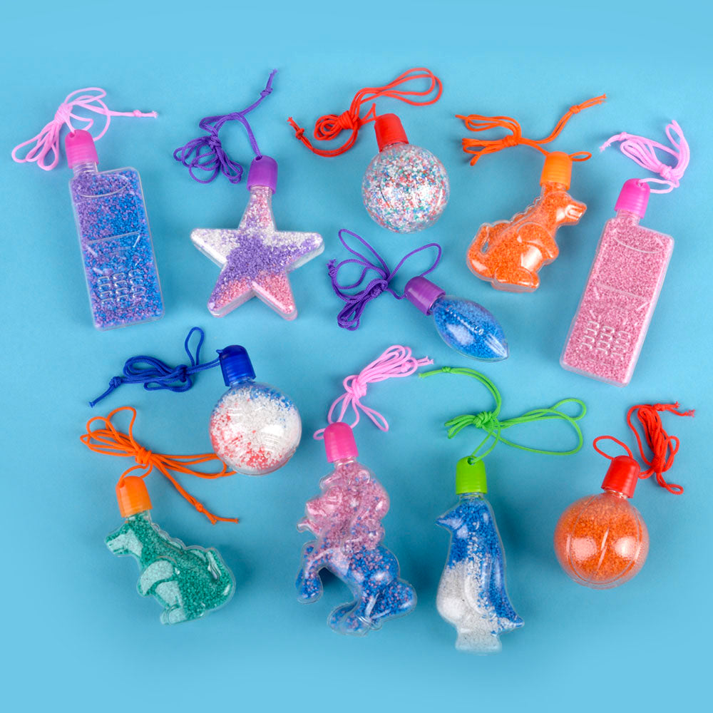 Sand Art Necklaces 2.5"- 4" 60ct (Sand Not Included)