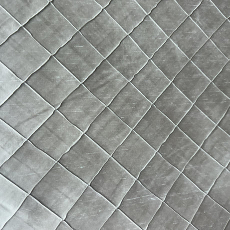 Sachi Silk Fabric - Solid Quilted Small Diamond, 54" Width (1 Yard)