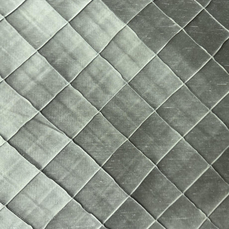 Sachi Silk Fabric - Solid Quilted Small Diamond, 54" Width (1 Yard)