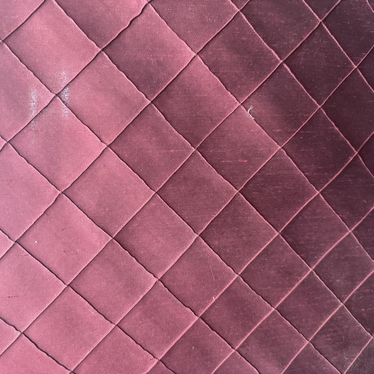Sachi Silk Fabric - Solid Quilted Small Diamond, 54" Width (1 Yard)