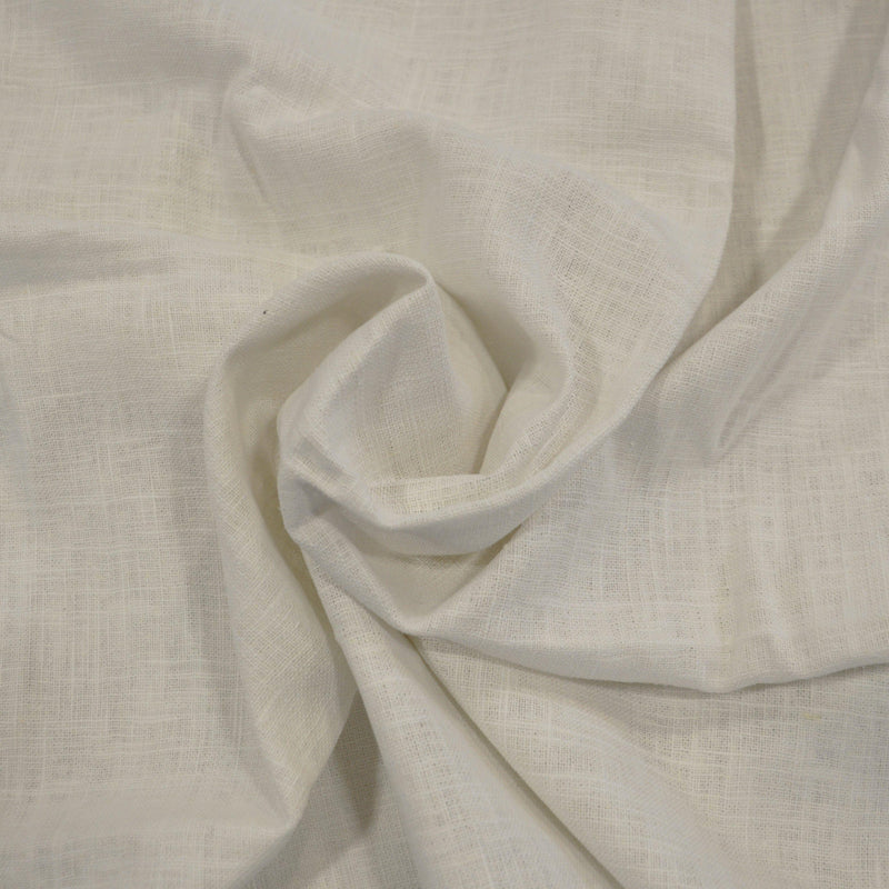 100% Natural Ramie Fabric - White, Ivory, Black, 52/53" Width, 280GSM (1 Yard)