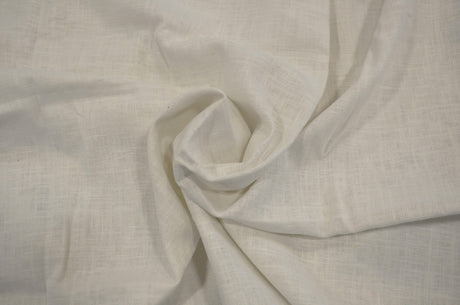 100% Natural Ramie Fabric - White, Ivory, Black, 52/53" Width, 280GSM (1 Yard)