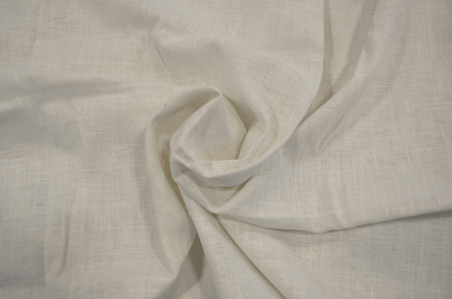 100% Natural Ramie Fabric - White, Ivory, Black, 52/53" Width, 280GSM (1 Yard)