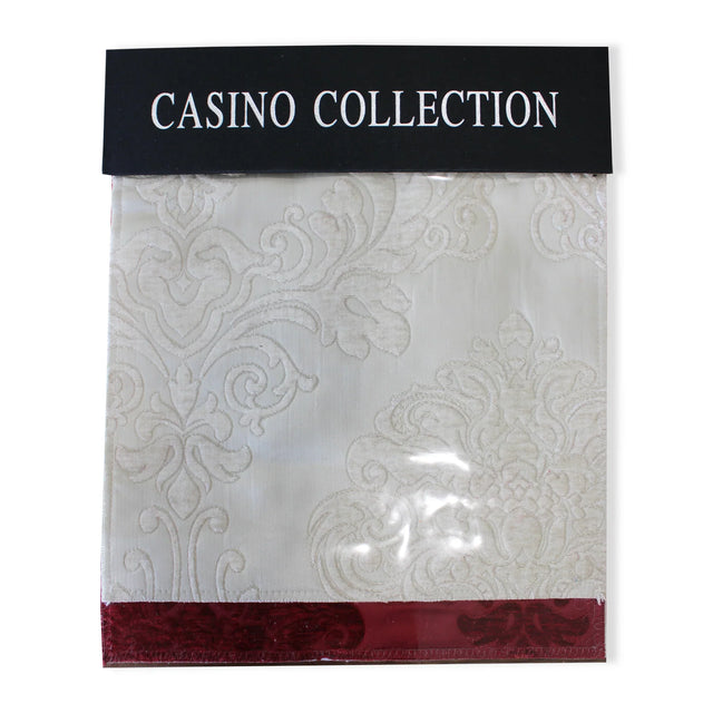 Casino Tonal Damask Polyester Fabric - Tonal Damask, 56" Width (Sample Book)
