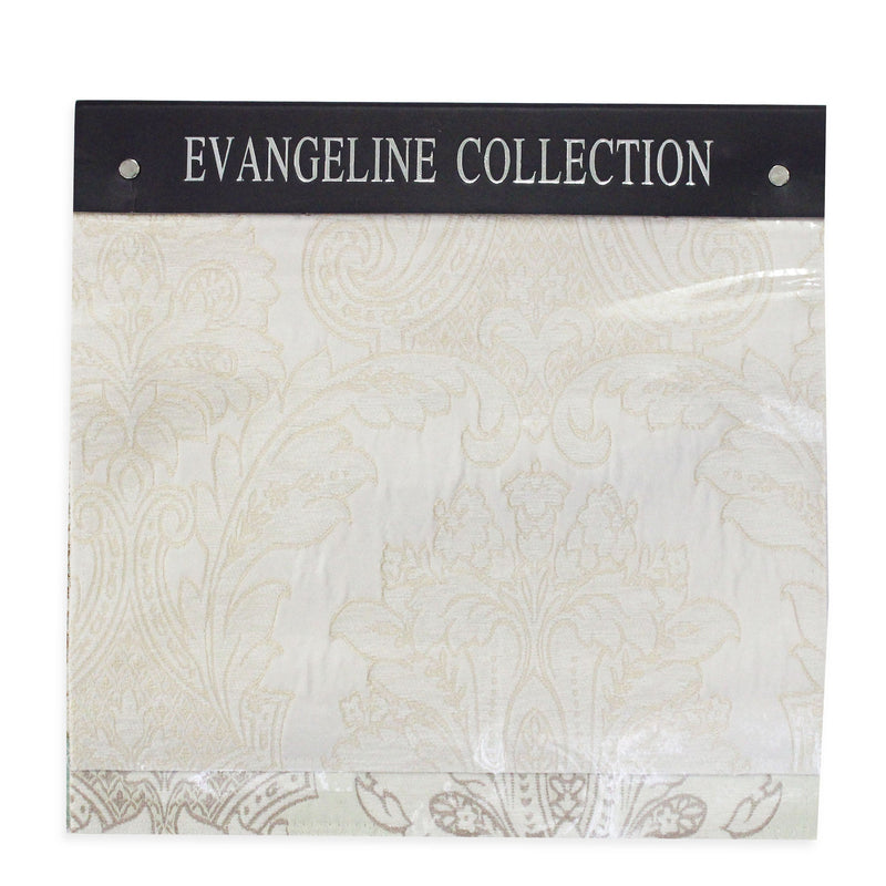 Evangeline Collection Polyester Fabric - Multi-Color Traditional Damask, 57" Width (Sample Book)