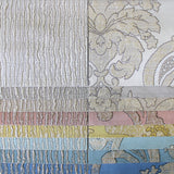 Katherine Collection Faux Silk Jacquard Fabric - Damask Pattern, 55" Width (Sample Book)