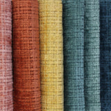Luther Fabric 100 Percent Polyester Chenille Fabric - Solid Woven Textured Upholstery, 57" Width (1 Yard)