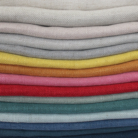 Saint Fabric Linen Blend Fabric - Solid, 56" Width, 25 Colors (Sample Book)
