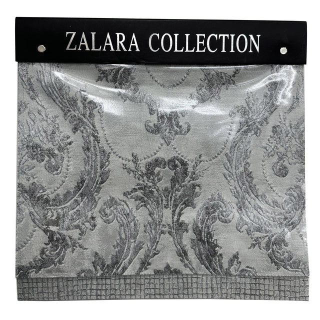 Zalara Collection Faux Silk Fabric - Textured Damask, 55" Width (Sample Book)