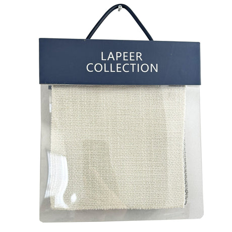 Lapeer Collection Linen Fabric - Solid Boucle, Textured Material, 58" Width (Sample Book)