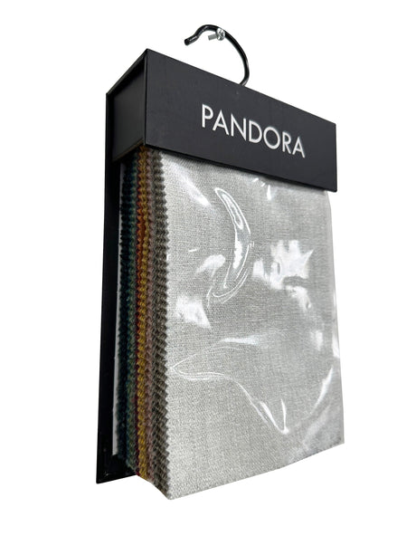 Pandora Fabric - Textured Metallic Linen Look, 55" Width (Sample Book)