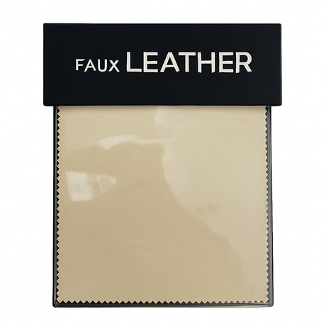 Pelle Fabric Solid Faux Leather - Solid Faux Leather, 55" Width (Sample Book)