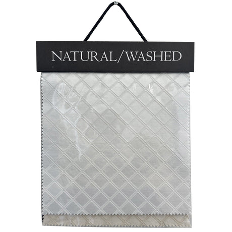 Natural Washed Collection Cotton Blend Fabric - Embossed Jacquard Patterns, 58" Width (Sample Book)