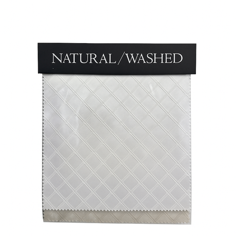Natural Washed Collection Cotton Blend Fabric - Embossed Jacquard Patterns, 58" Width (Sample Book)