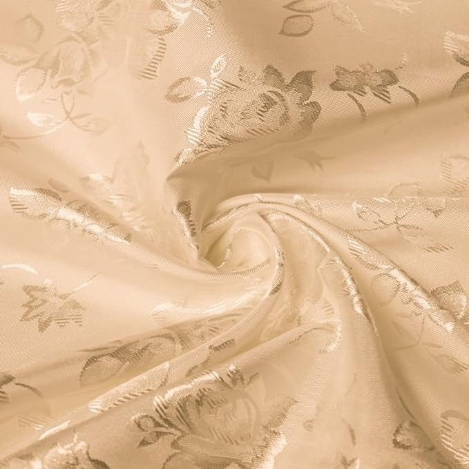 Floral Jacquard Satin Fabric - Floral Woven Brocade, 60" Width