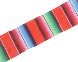 1.5" x 50 Yard Mexican Serape Rainbow Satin Gift Ribbon - 1 Roll
