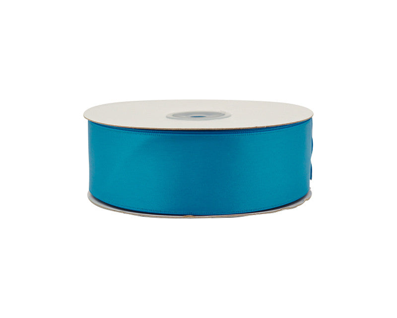 1.5"x50 yard Neon Blue Polyester Satin Gift Ribbon - Pack of 5 Rolls