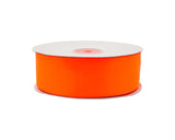 1.5"x50 yard Neon Orange Polyester Satin Gift Ribbon - Pack of 5 Rolls