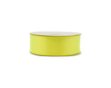 1.5"x50 yard Neon Yellow Polyester Satin Gift Ribbon - Pack of 5 Rolls
