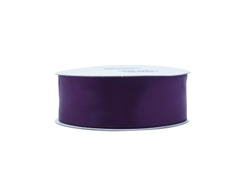 1.5"x50 yard Plum Polyester Satin Gift Ribbon - Pack of 5 Rolls
