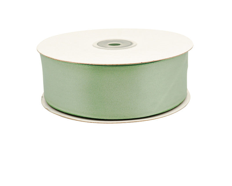 1.5"x50 yard Sage Green Polyester Satin Gift Ribbon - Pack of 5 Rolls