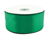 2" x 50 yards Emerald Green Single Face Satin Gift Ribbon - Pack of 5