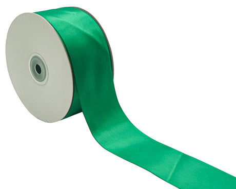 2" x 50 yards Emerald Green Single Face Satin Gift Ribbon