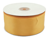 2" x 50 yards Gold Yellow Single Face Satin Gift Ribbon - Pack of 5