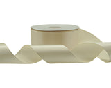 2" x 50 yards Ivory Single Face Satin Gift Ribbon - Pack of 5