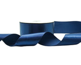 2" x 50 yards Navy Blue Single Face Satin Gift Ribbon - Pack of 5