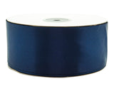 2" x 50 yards Navy Blue Single Face Satin Gift Ribbon