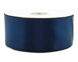 2" x 50 yards Navy Blue Single Face Satin Gift Ribbon - Pack of 5