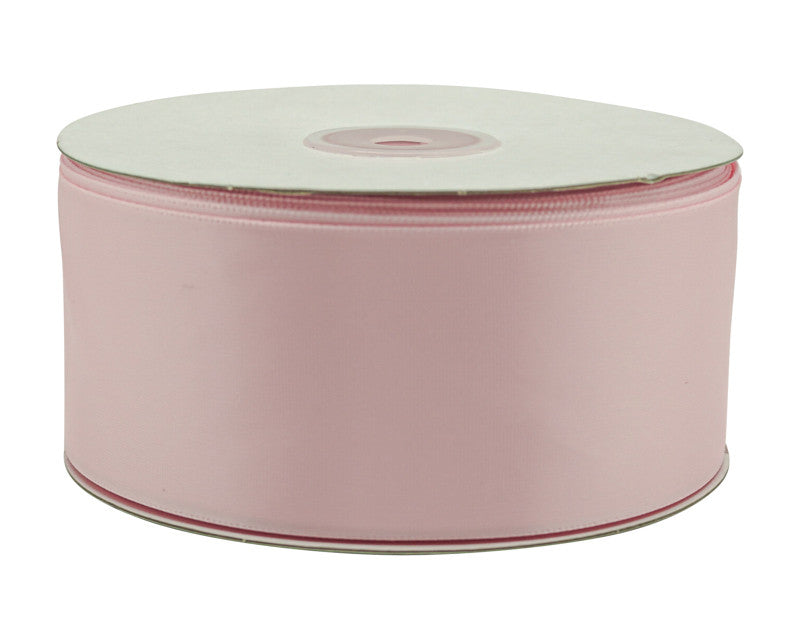 2" x 50 yards Pink Single Face Satin Gift Ribbon - Pack of 5