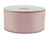 2" x 50 yards Pink Single Face Satin Gift Ribbon - Pack of 5