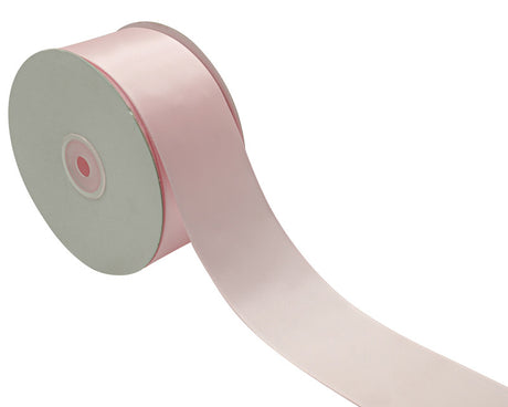 2" x 50 yards Pink Single Face Satin Gift Ribbon - Pack of 5