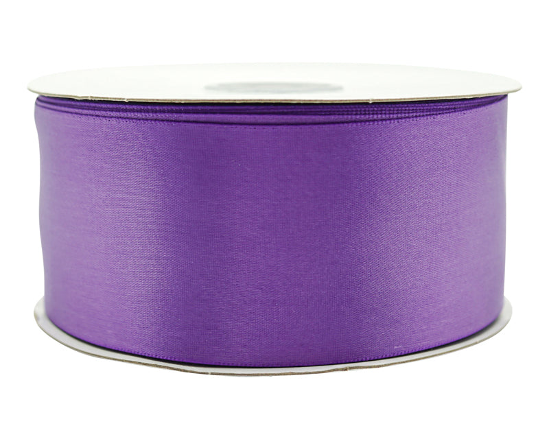 2" x 50 yards Purple Single Face Satin Gift Ribbon