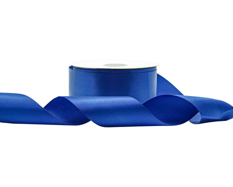 2" x 50 yards Royal Blue Single Face Satin Gift Ribbon - Pack of 5