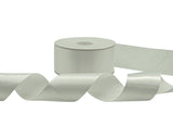 2" x 50 yards White Single Face Satin Gift Ribbon - Pack of 5