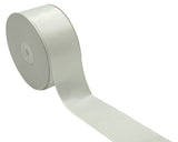 2" x 50 yards White Single Face Satin Gift Ribbon