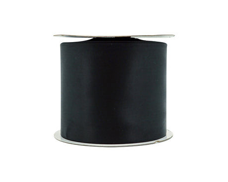 3"x 25 yards Black Single Face Satin Gift Ribbon