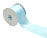 3"x 25 yards Blue Single Face Satin Gift Ribbon