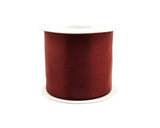 3"x 25 yards Burgundy Single Face Satin Gift Ribbon