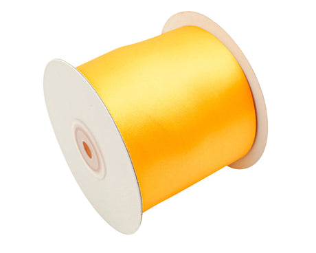 3"x 25 yards Gold Yellow Single Face Satin Gift Ribbon