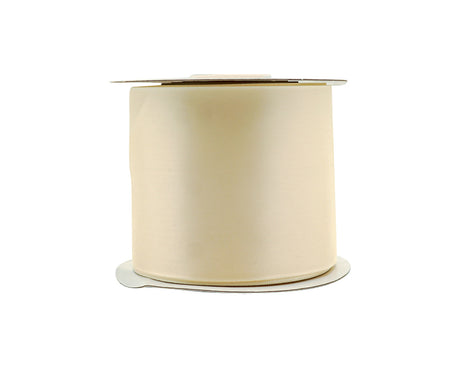3"x 25 yards Ivory Single Face Satin Gift Ribbon